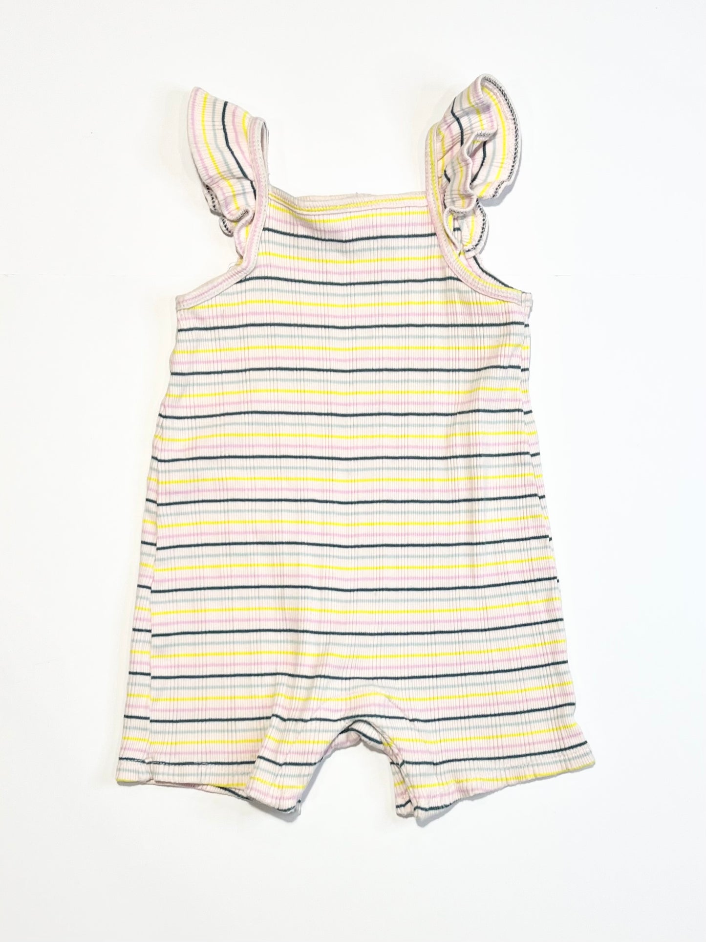Striped ribbed romper - Size 1