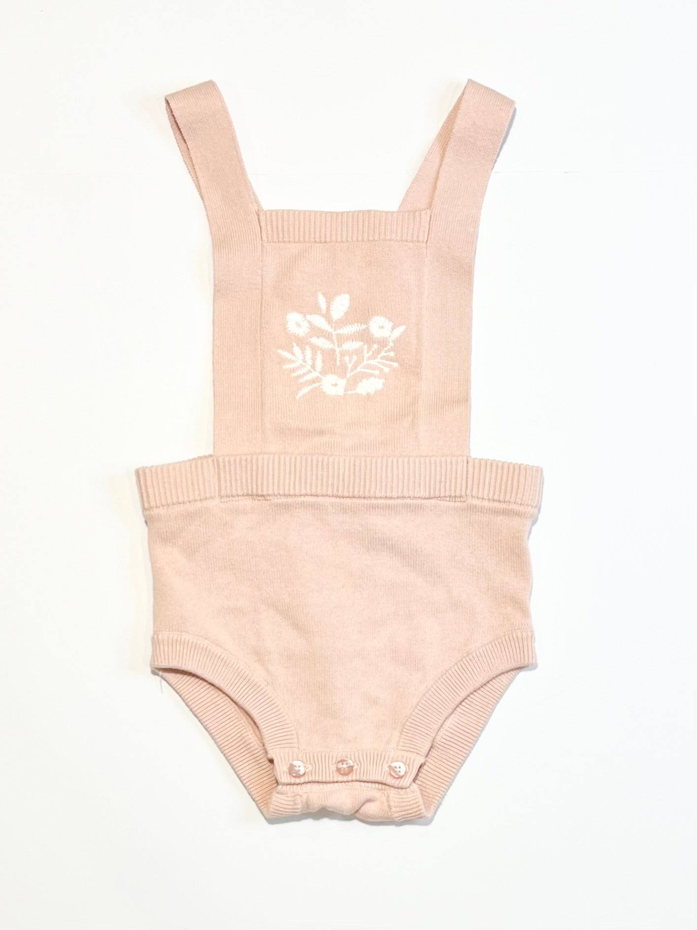 Pink knit romper - Size 1