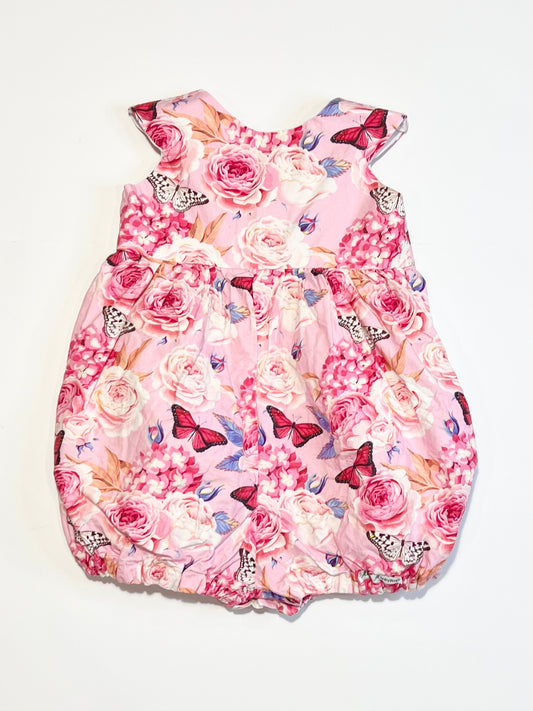 Floral romper - Size 1