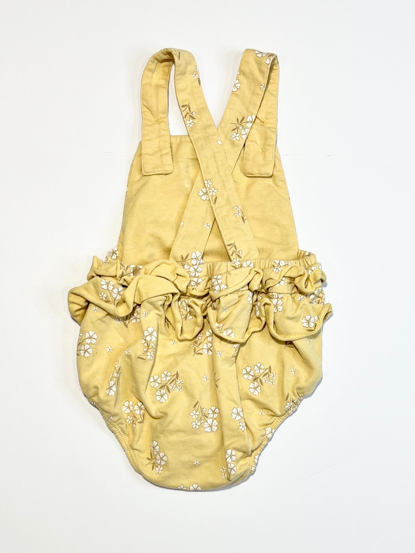 Floral jersey romper - Size 1