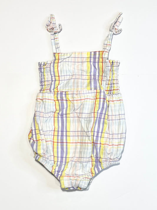 Checkered romper - Size 1