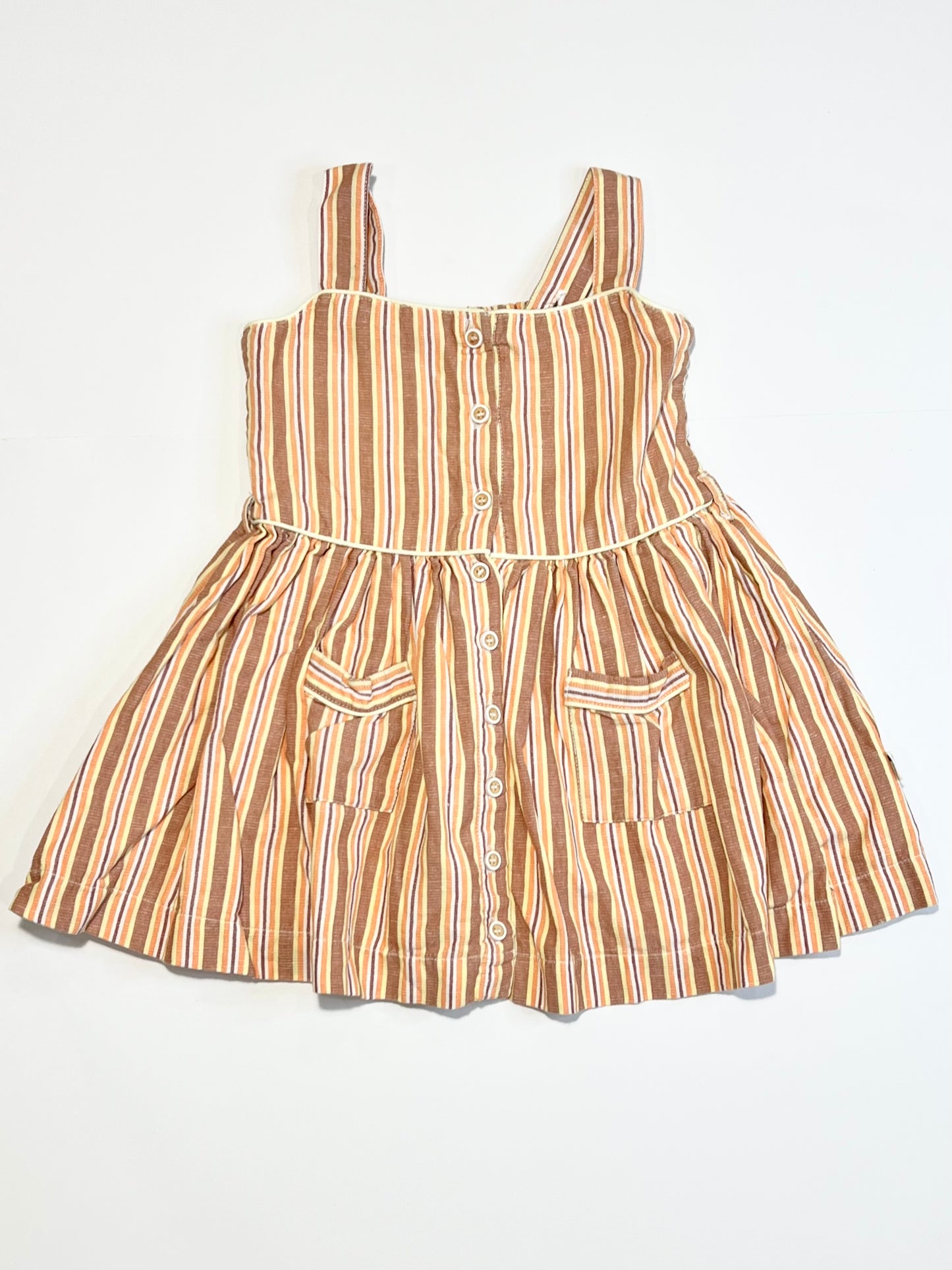 Striped woven dress - Size 1