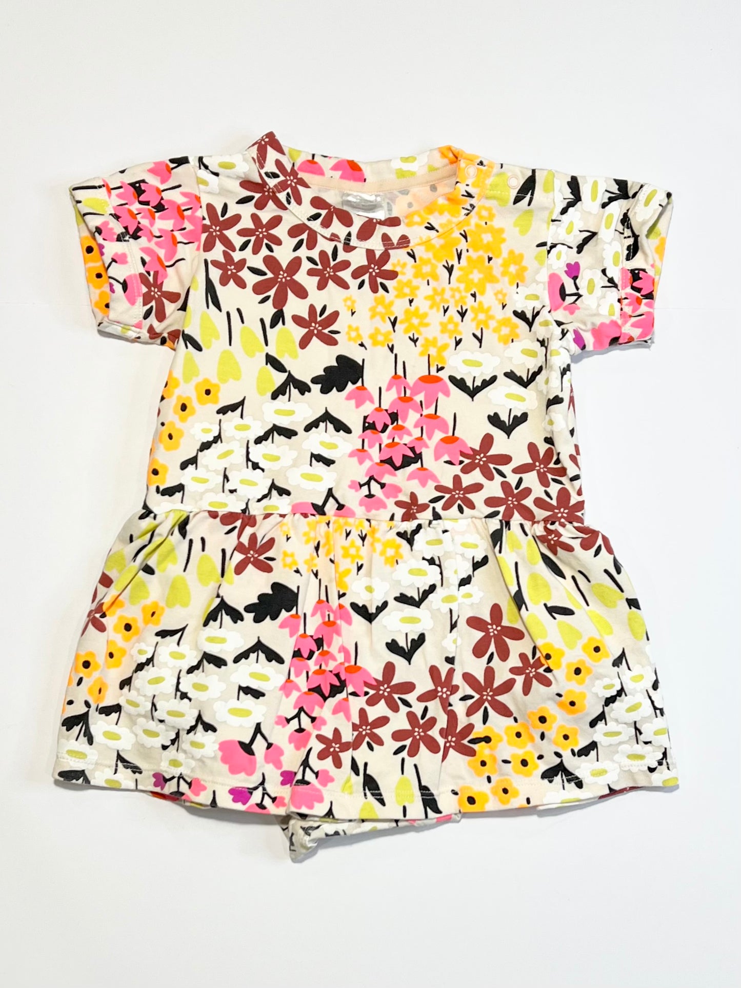 Floral jersey dress - Size 1