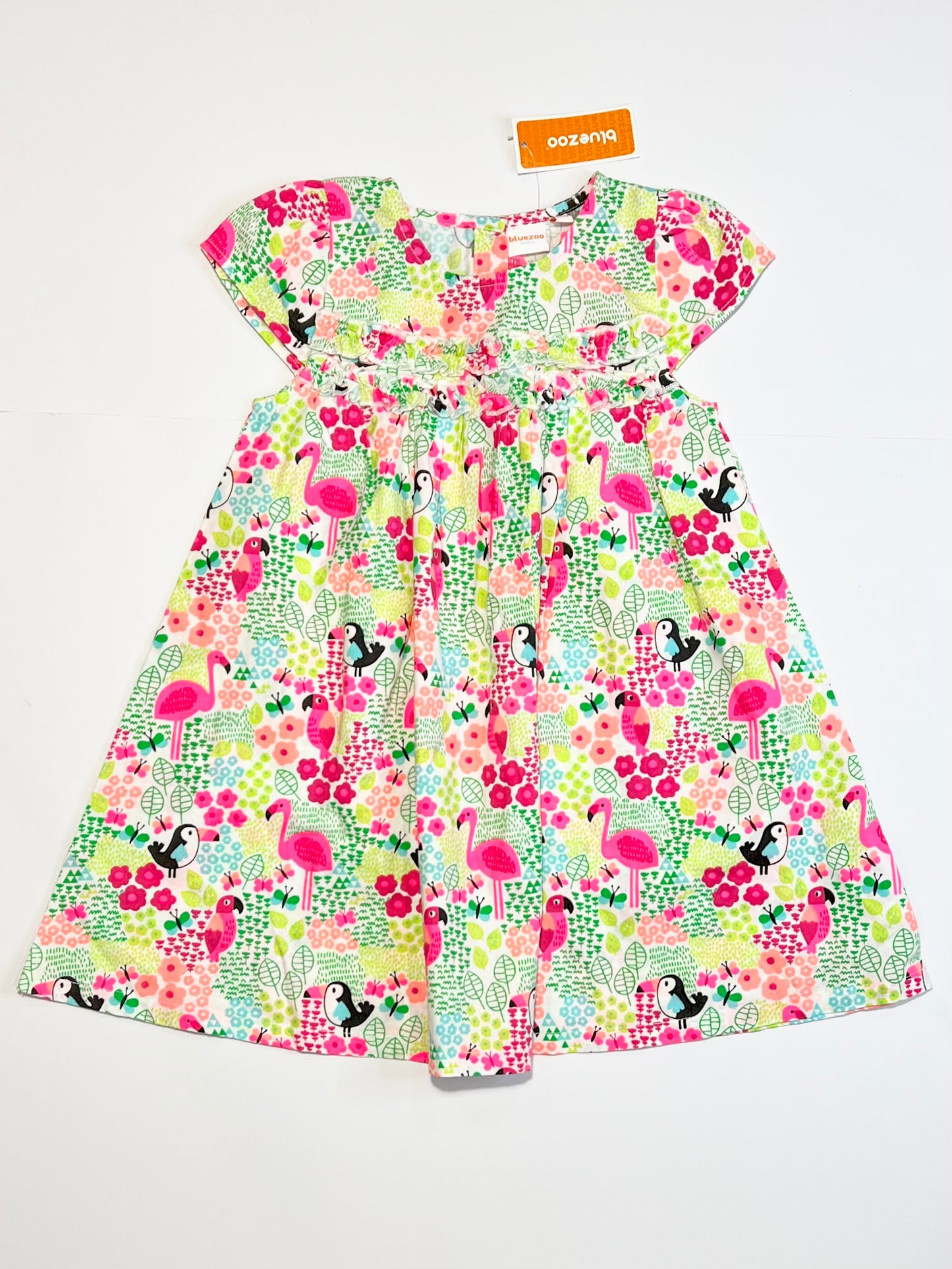 Cotton animals dress brand new - Size 1