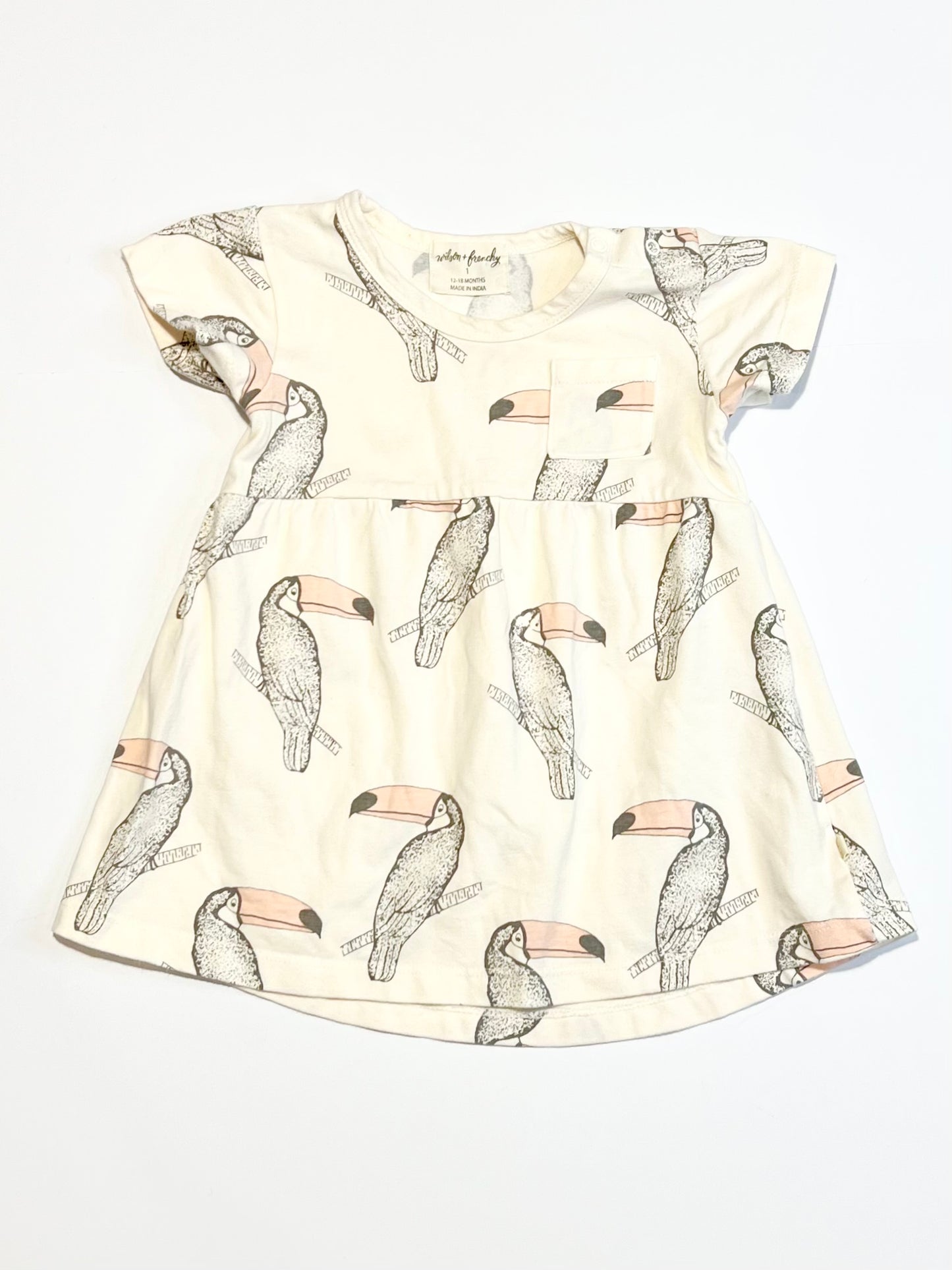Toucans jersey dress - Size 1