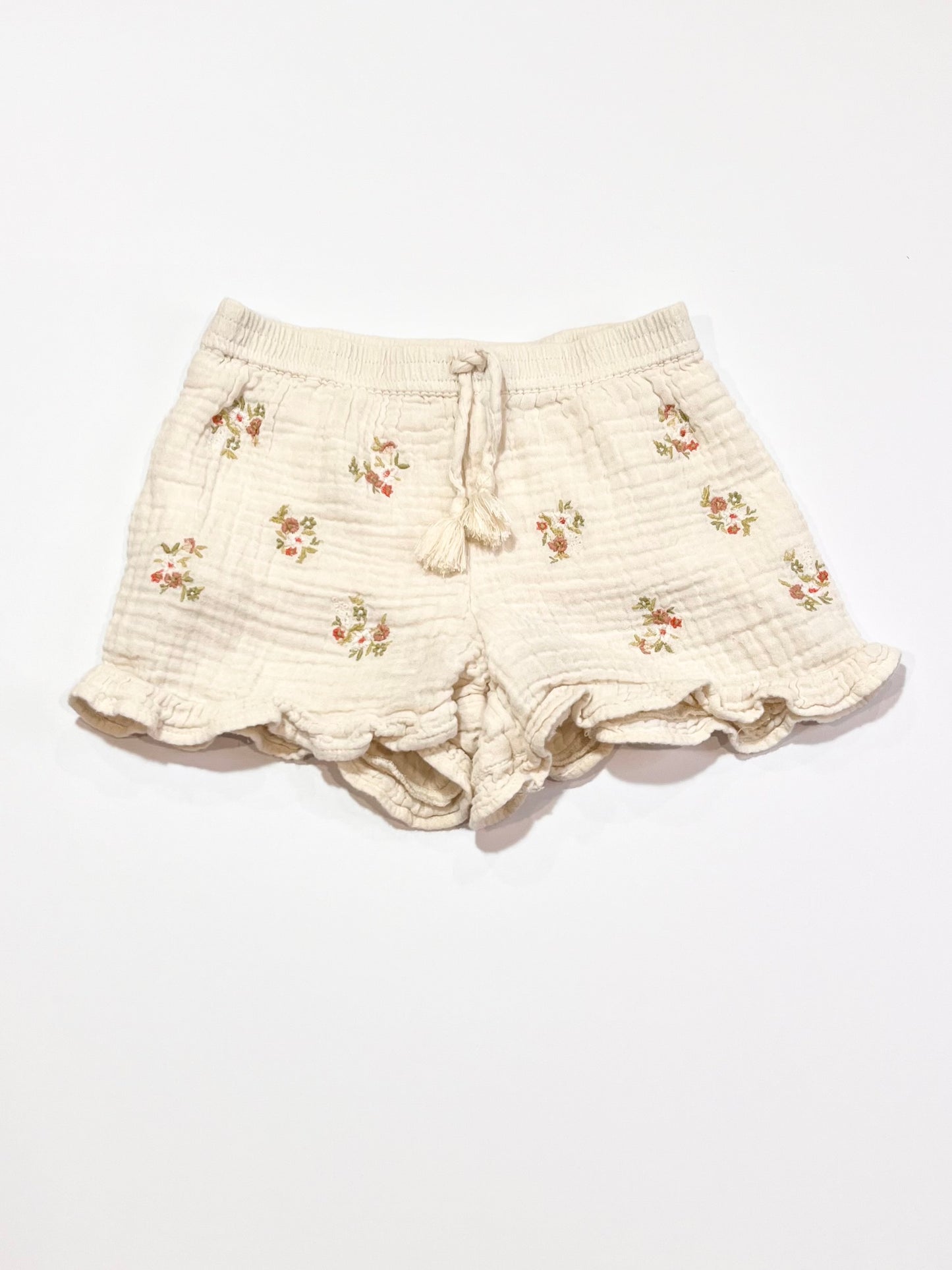 Embroidered cheesecloth shorts - Size 3