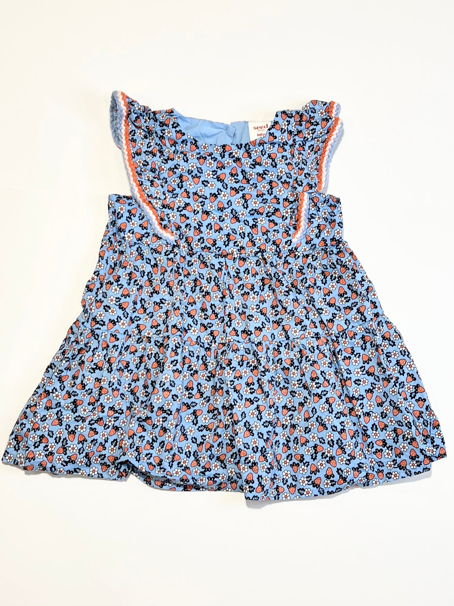 Strawberry ruffle dress - Size 1