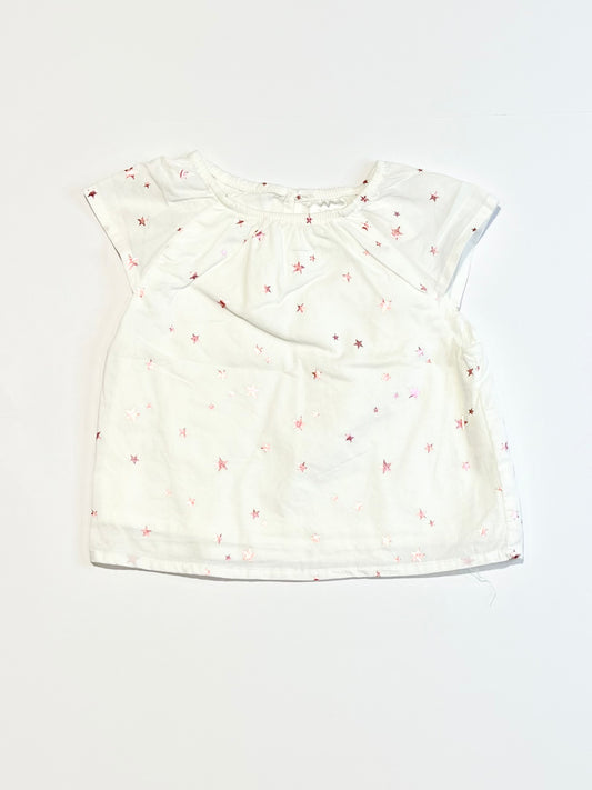 Pink stars top - Size 000