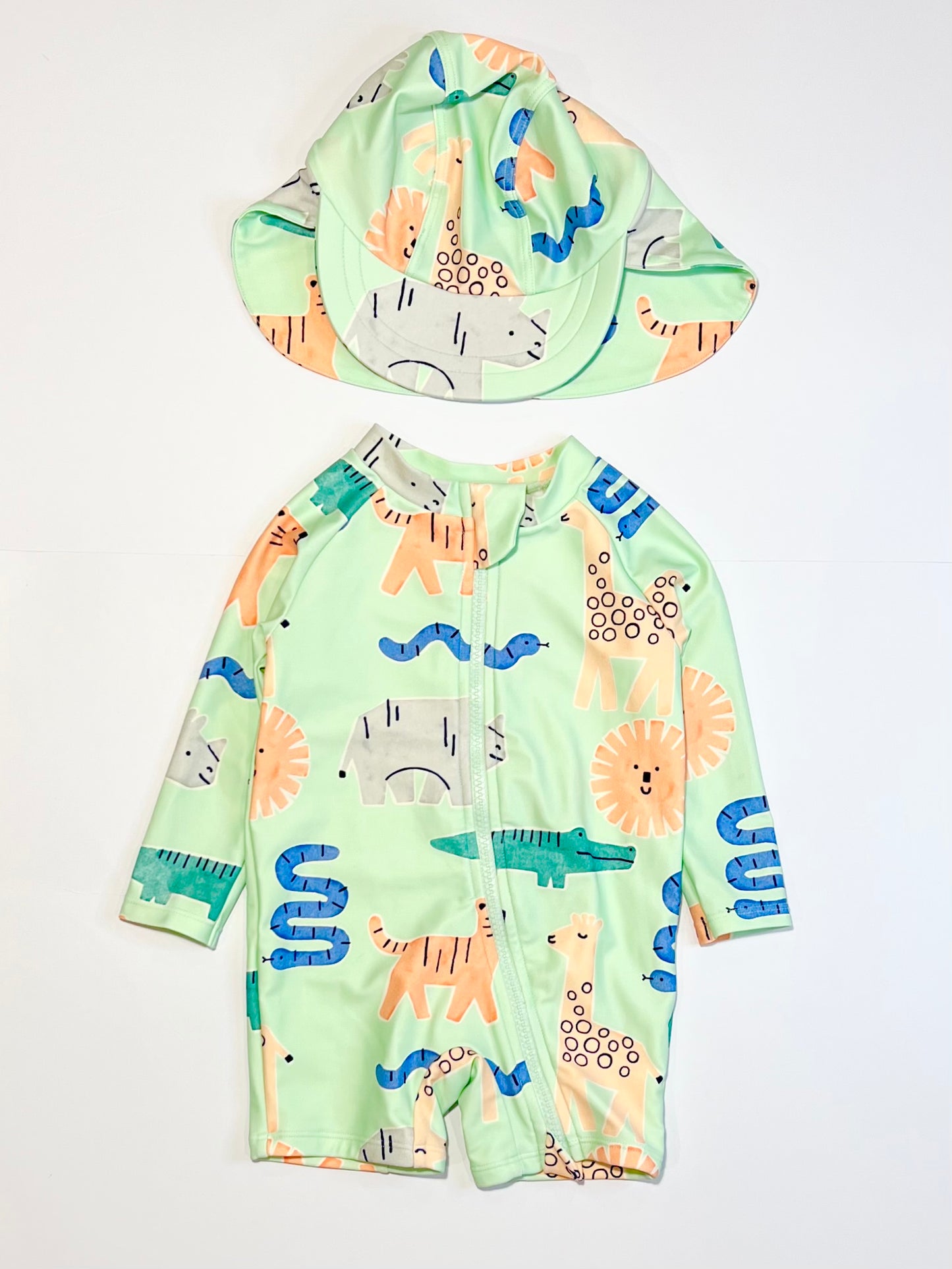 Green animals swim set - Size 0
