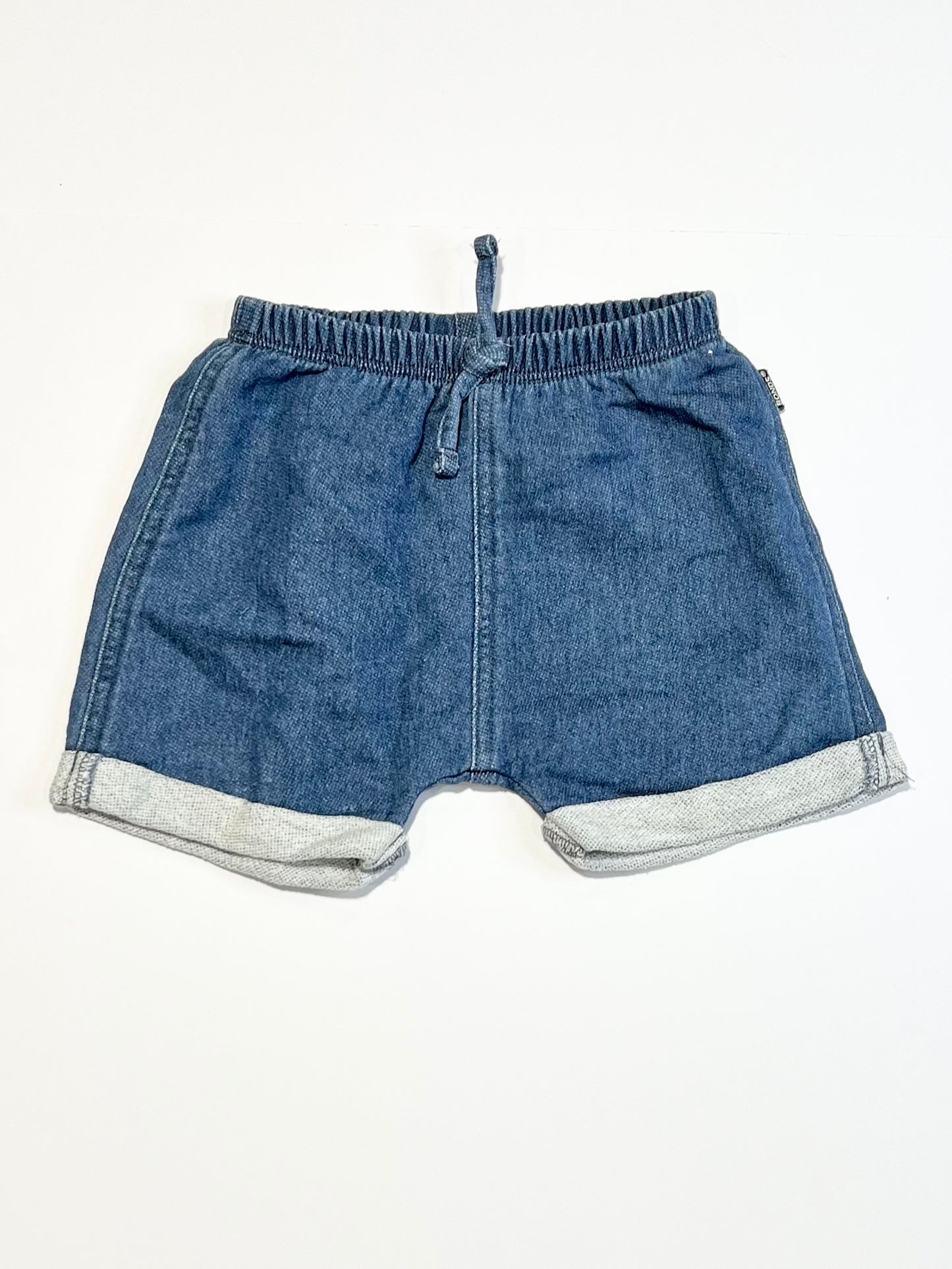 Blue terry shorts - Size 0