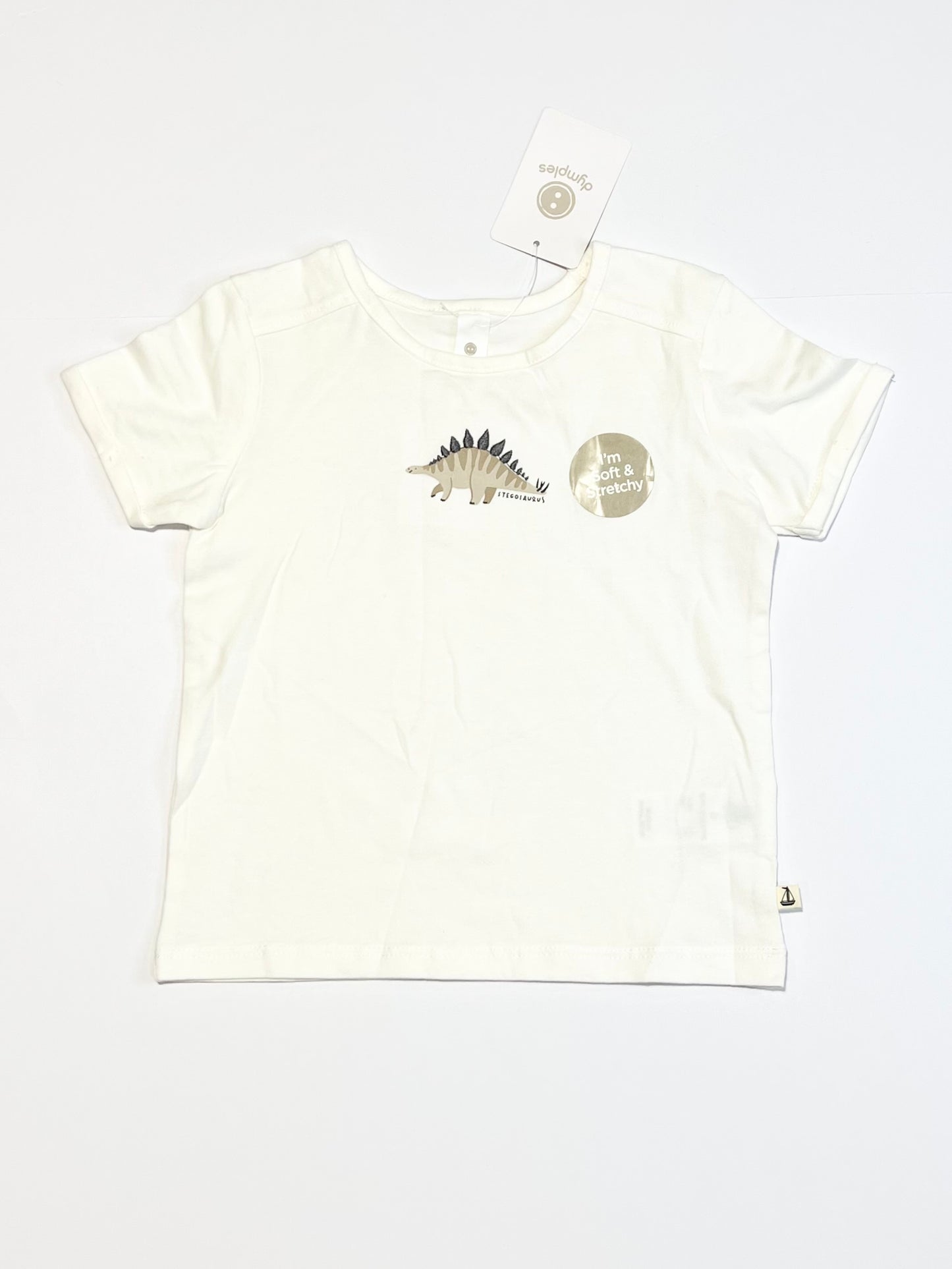 Embroidered dino tee brand new - Size 0