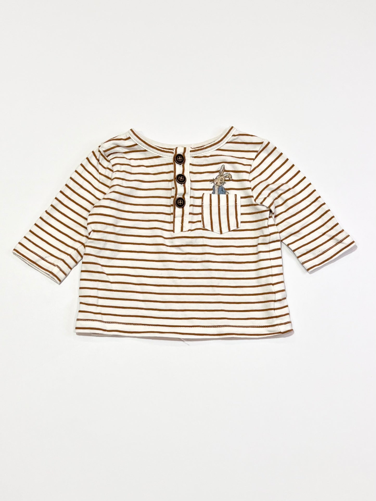 Striped henley top - Size 000