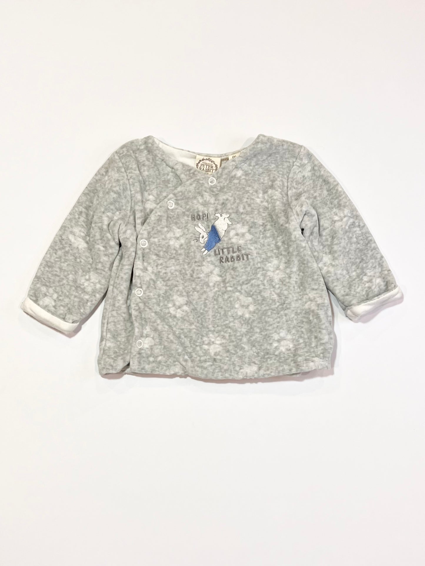 Grey velour jacket - Size 00
