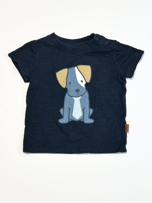 Navy puppy tee - Size 0
