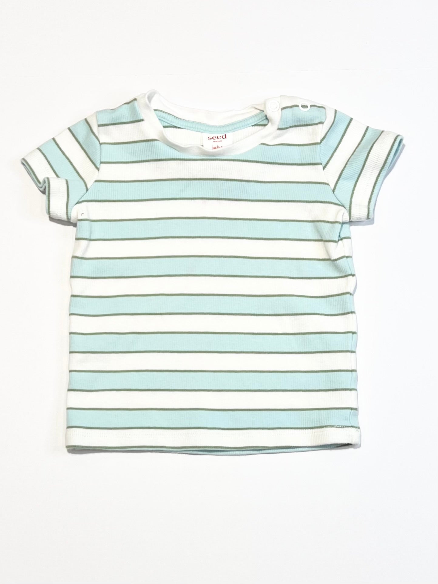 Striped ribbed tee - Size 0