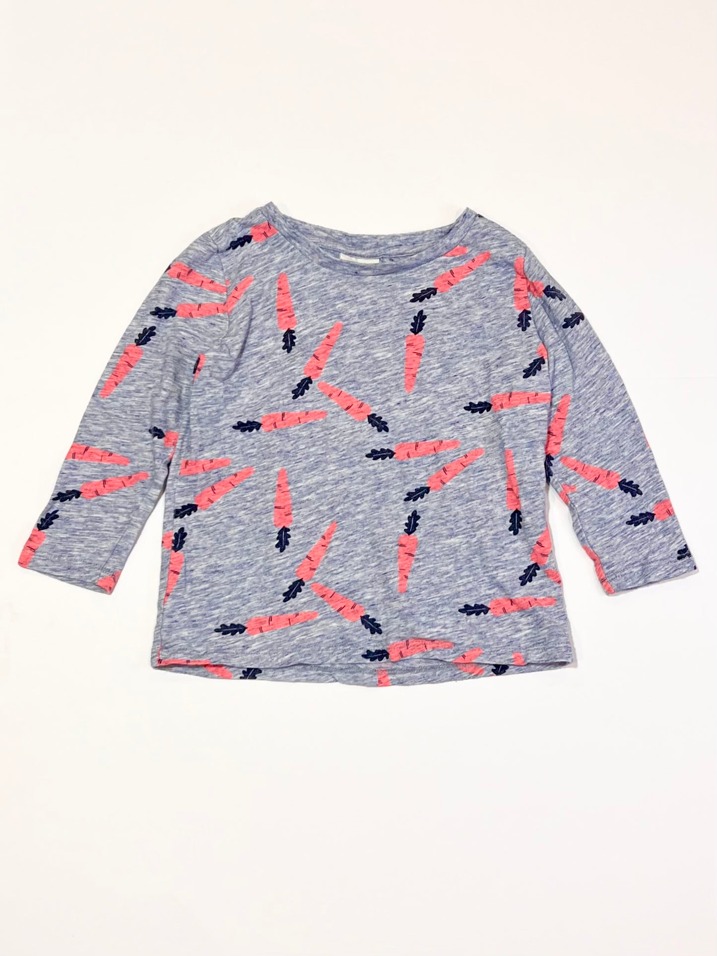 Blue carrots top - Size 2-3