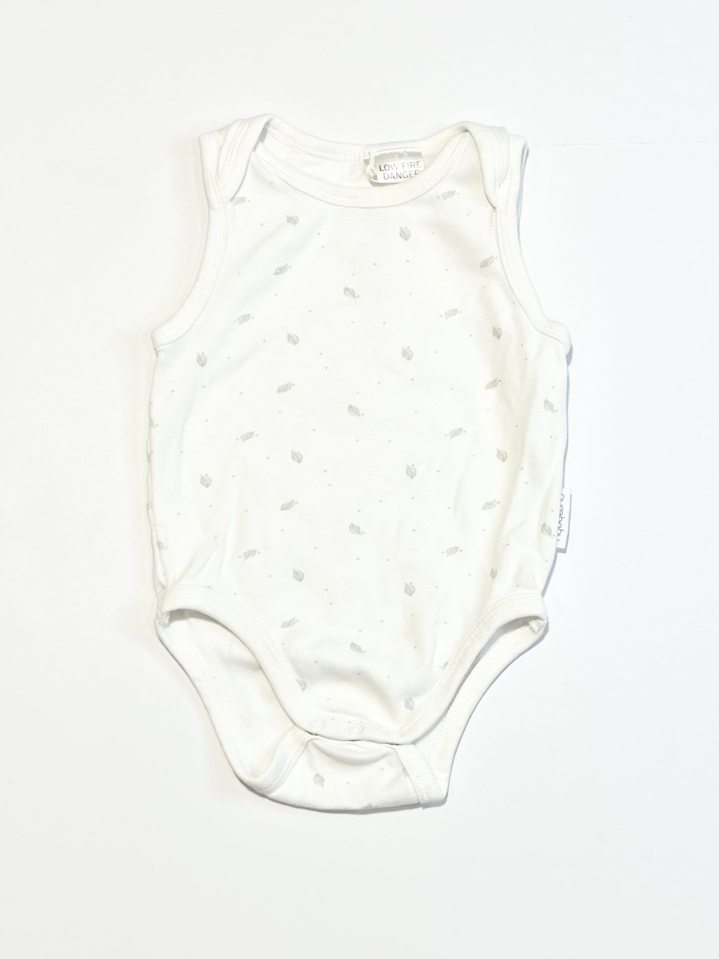 Grey leaf bodysuit - Size 0