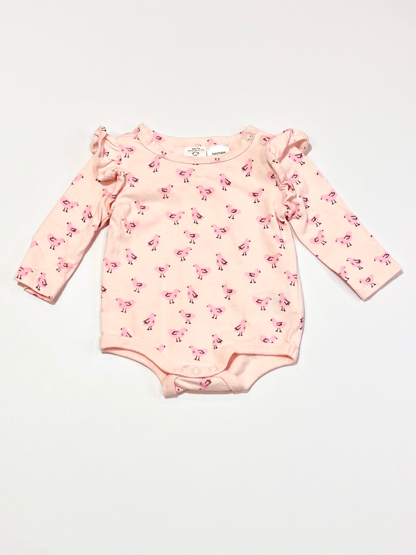 Pink chicks bodysuit - Size 000