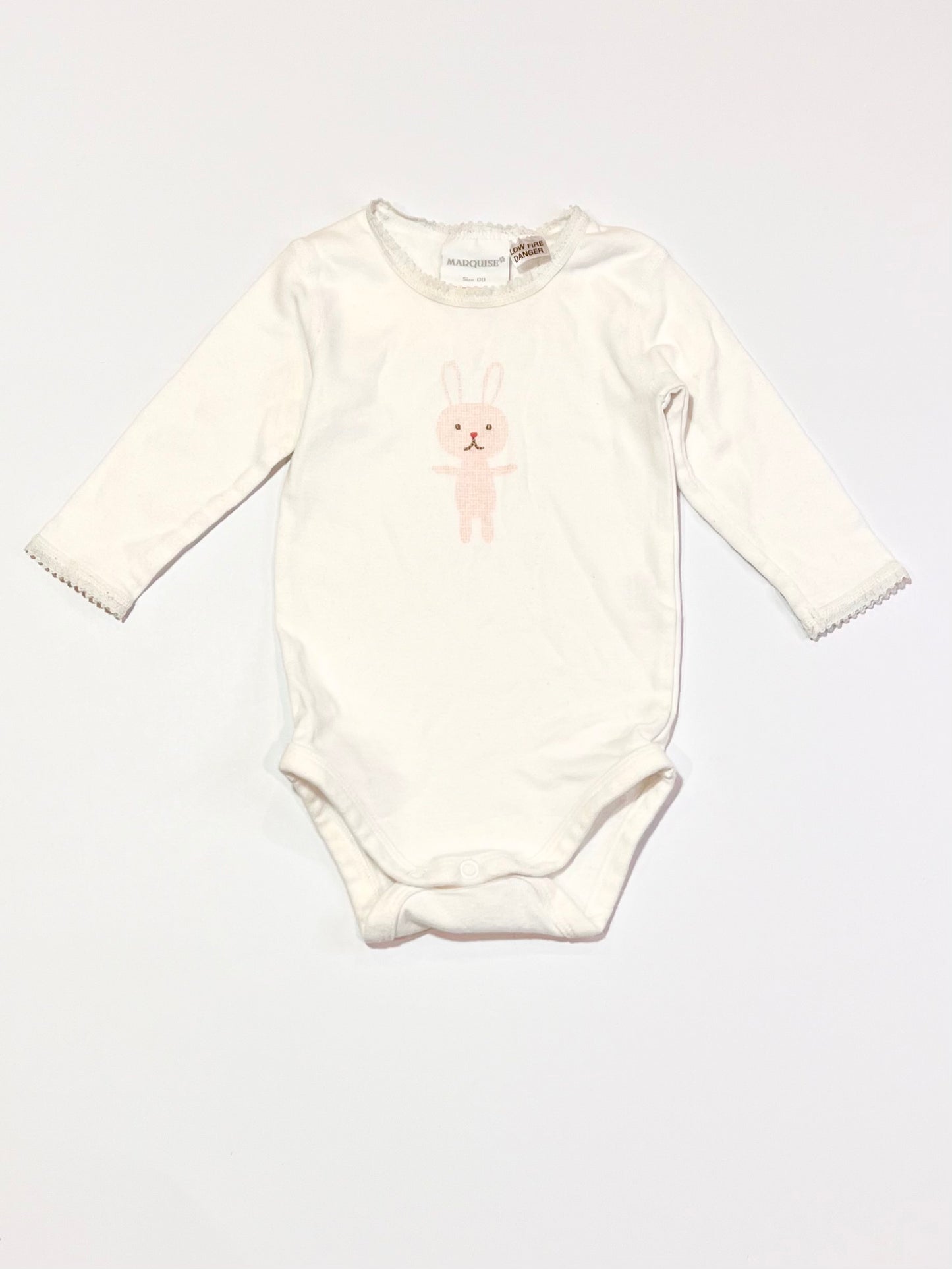 Pink bunny bodysuit - Size 00