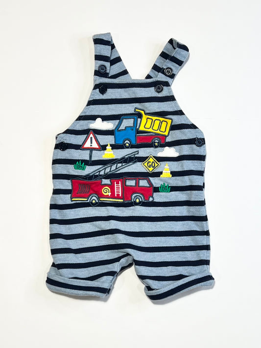 Striped trucks shortalls - Size 0