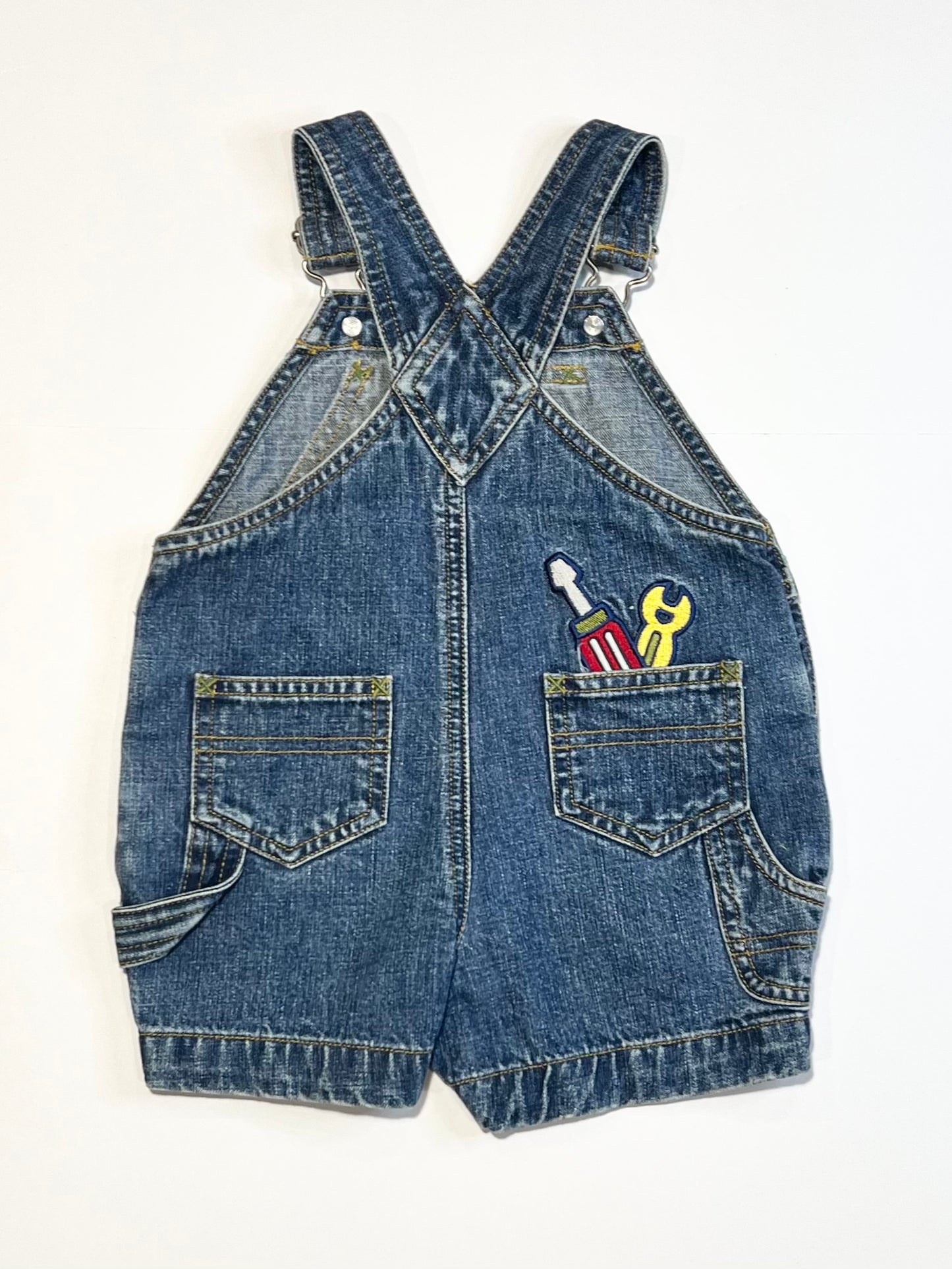 Vintage denim shortalls - Size 0