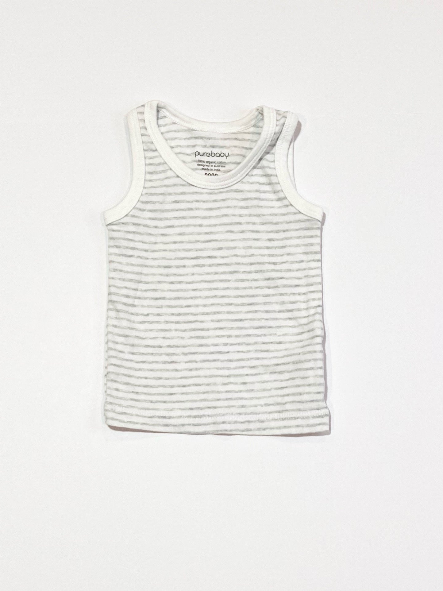 Striped ribbed singlet - Size 0000