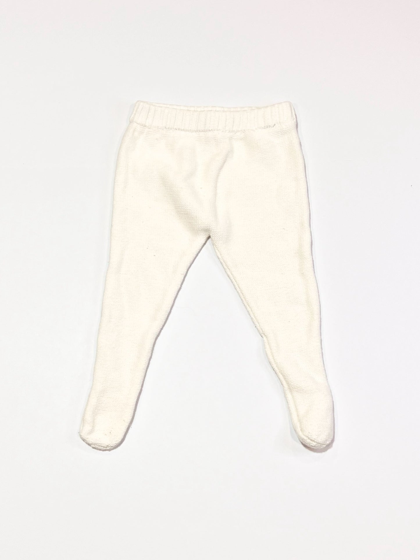 White footed knit pants - Size 0000