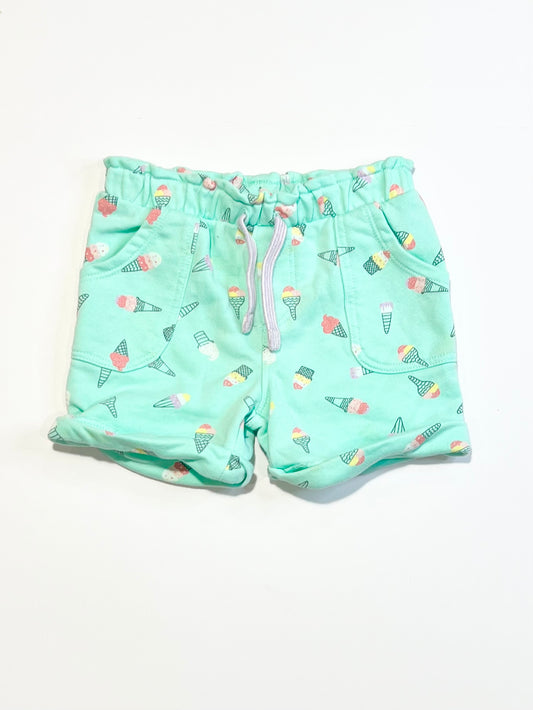Ice cream sweat shorts - Size 0