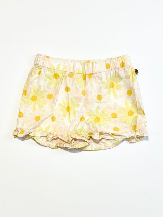 Floral ruffle shorts - Size 0