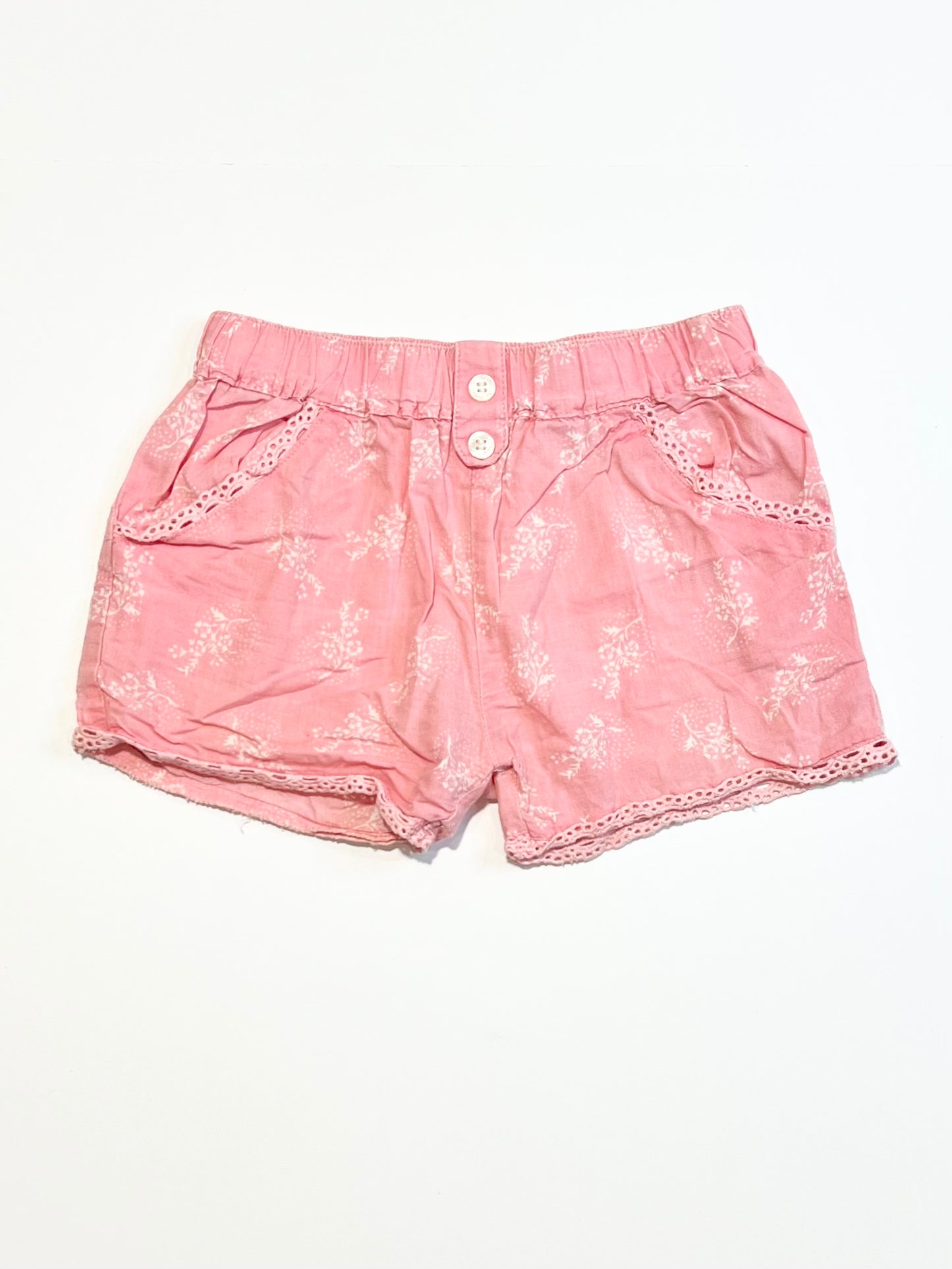 Pink cotton shorts - Size 0