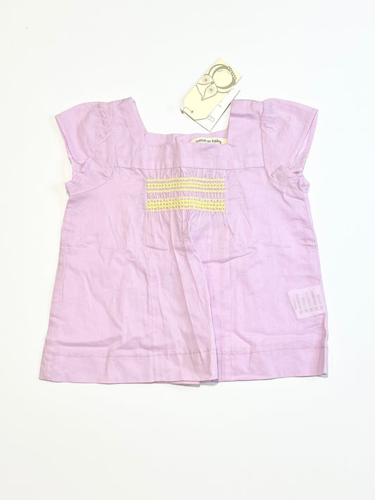 Smocked top brand new - Size 0