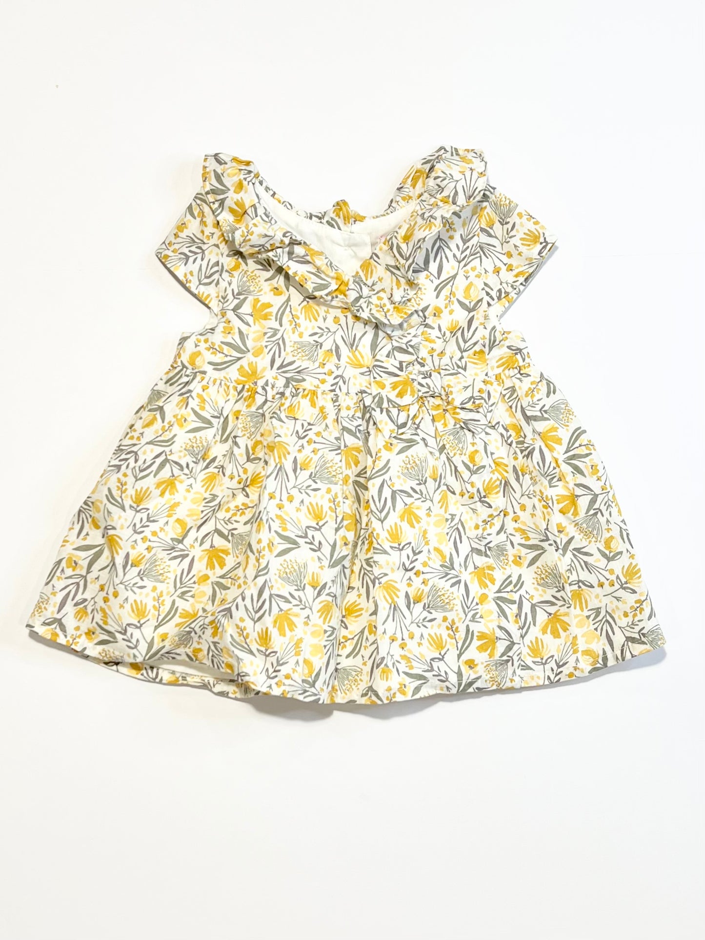 Floral ruffle top - Size 6-9 months