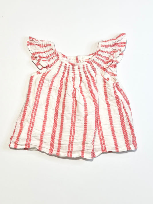 Striped woven top - Size 0