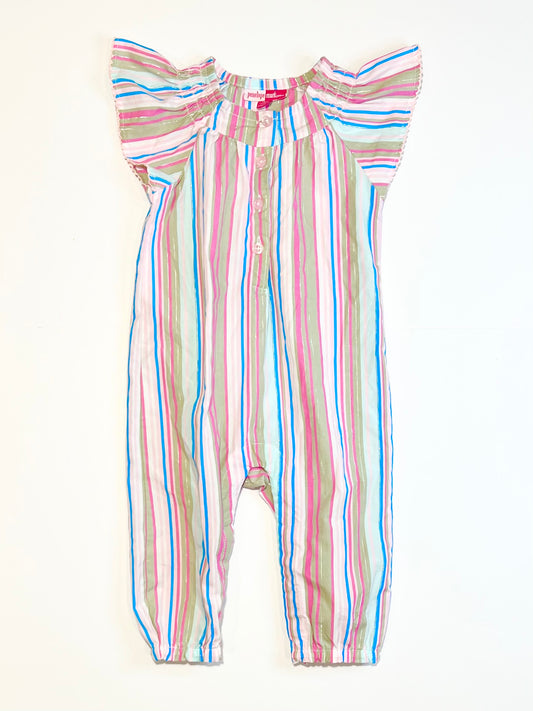 Striped cotton jumpsuit - Size 9-12 months