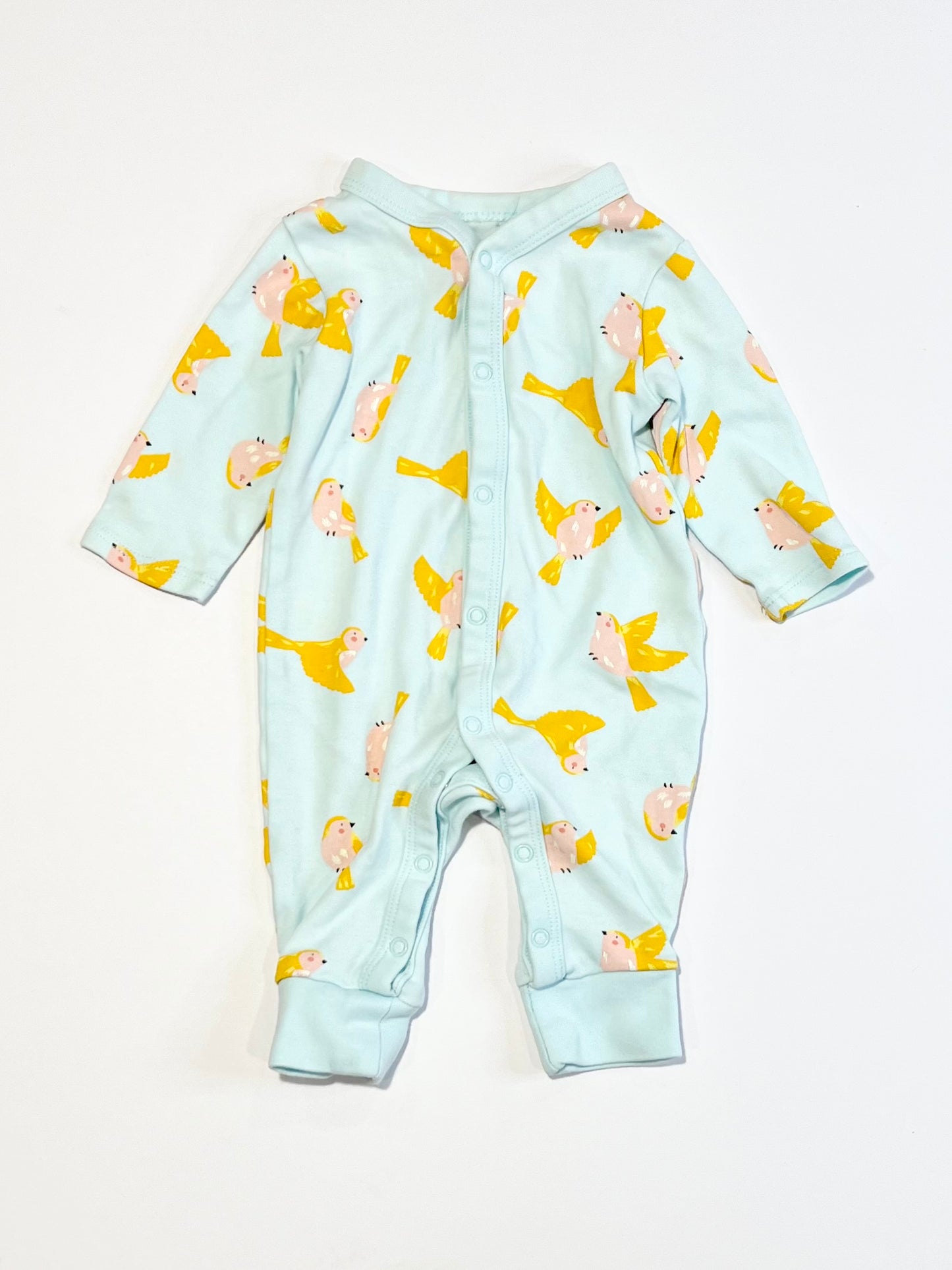 Blue birds onesie - Size 00000