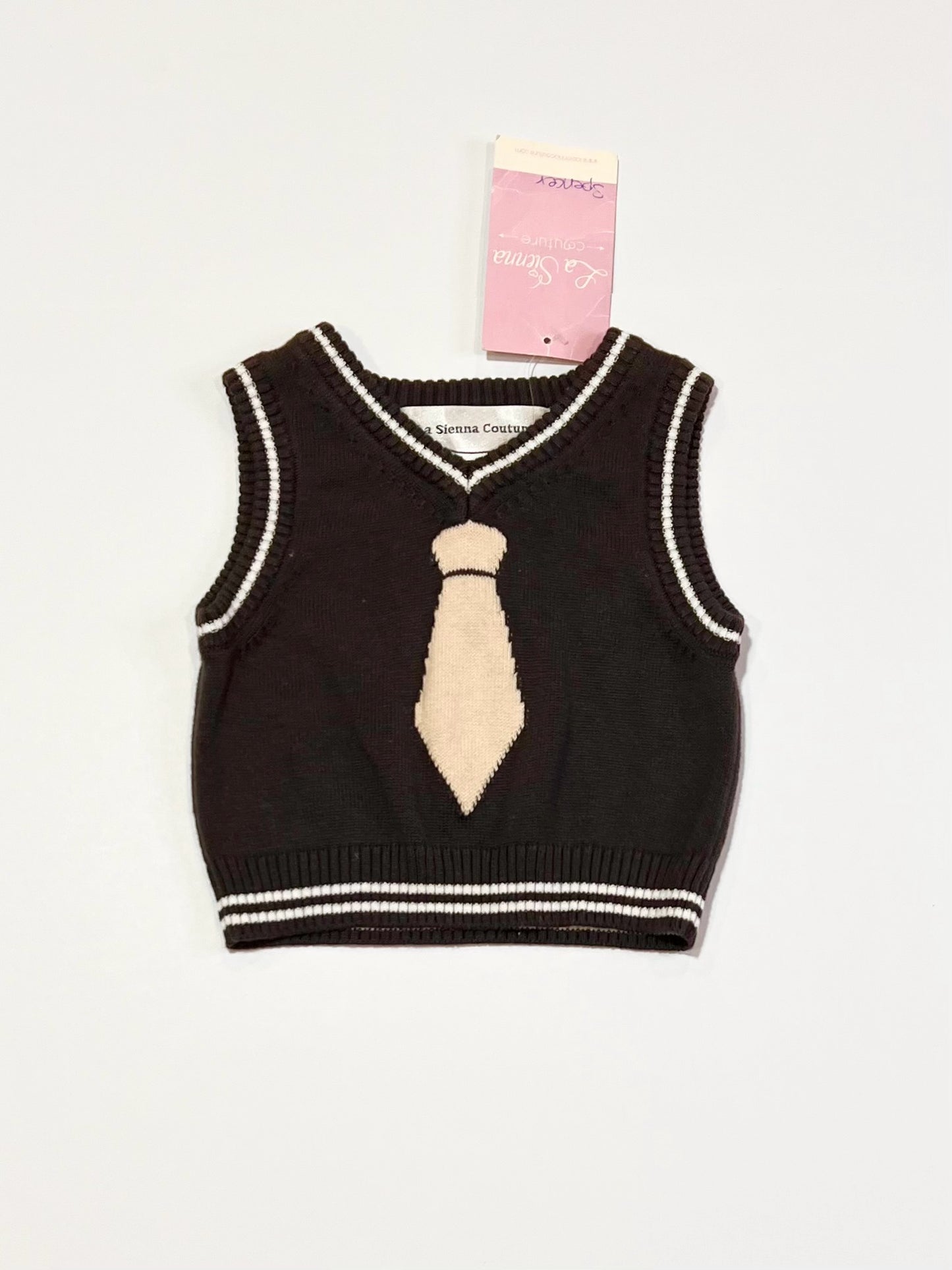 Grey tie vest brand new - Size 0000