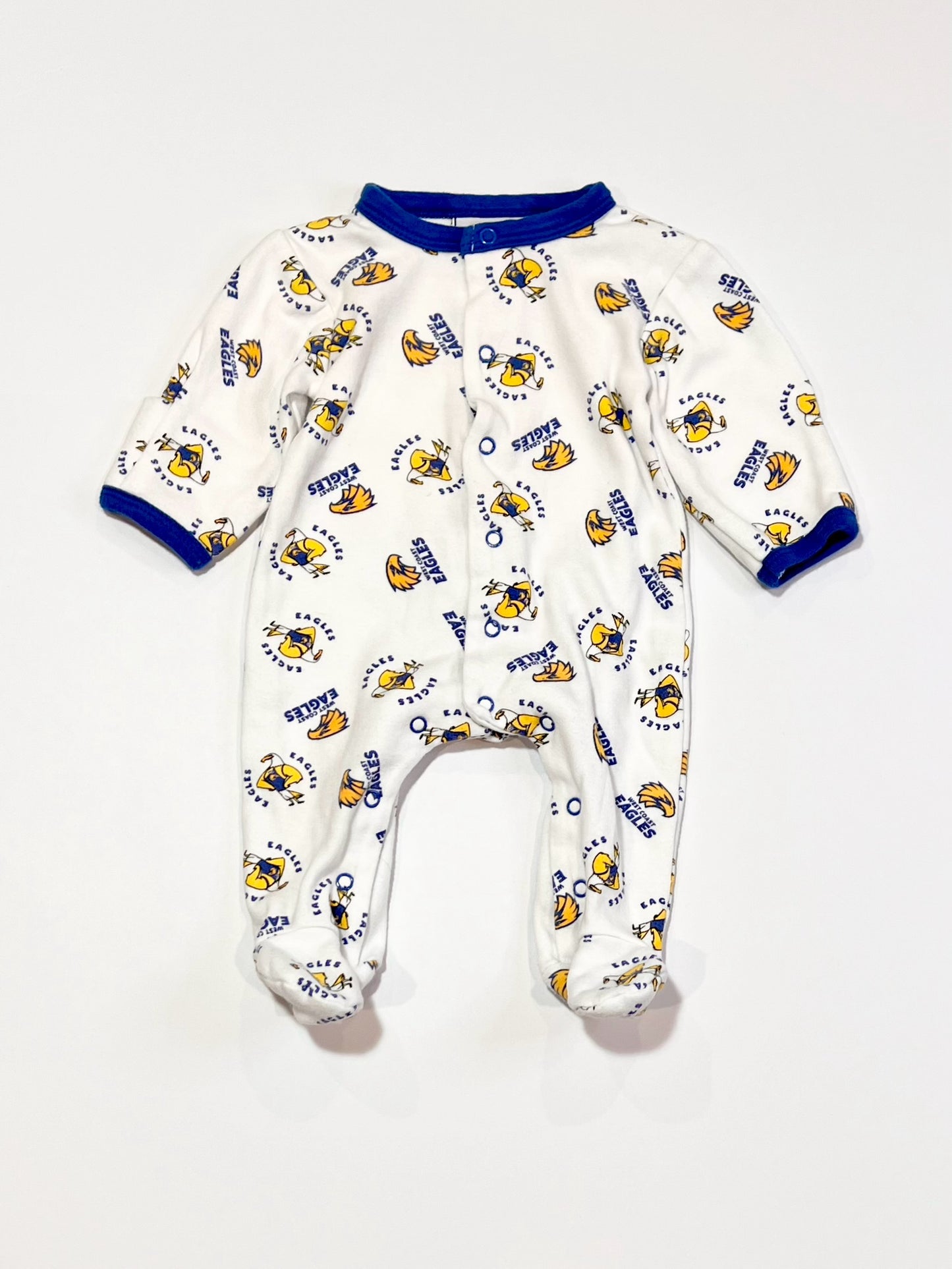 West Coast Eagles onesie - Size 0000