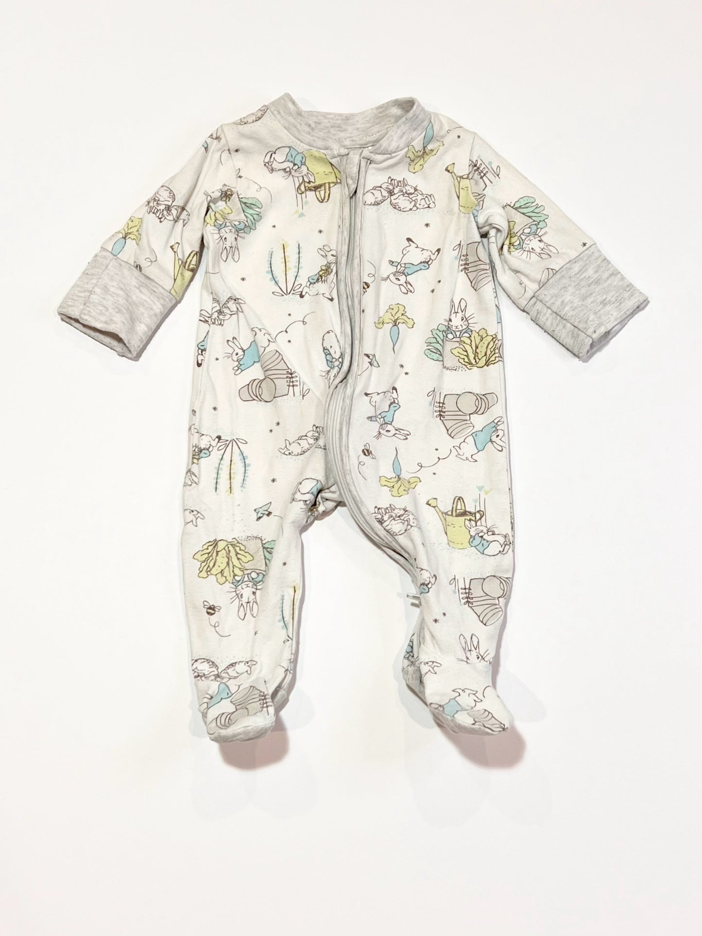 Peter Rabbit zip onesie - Size 0000