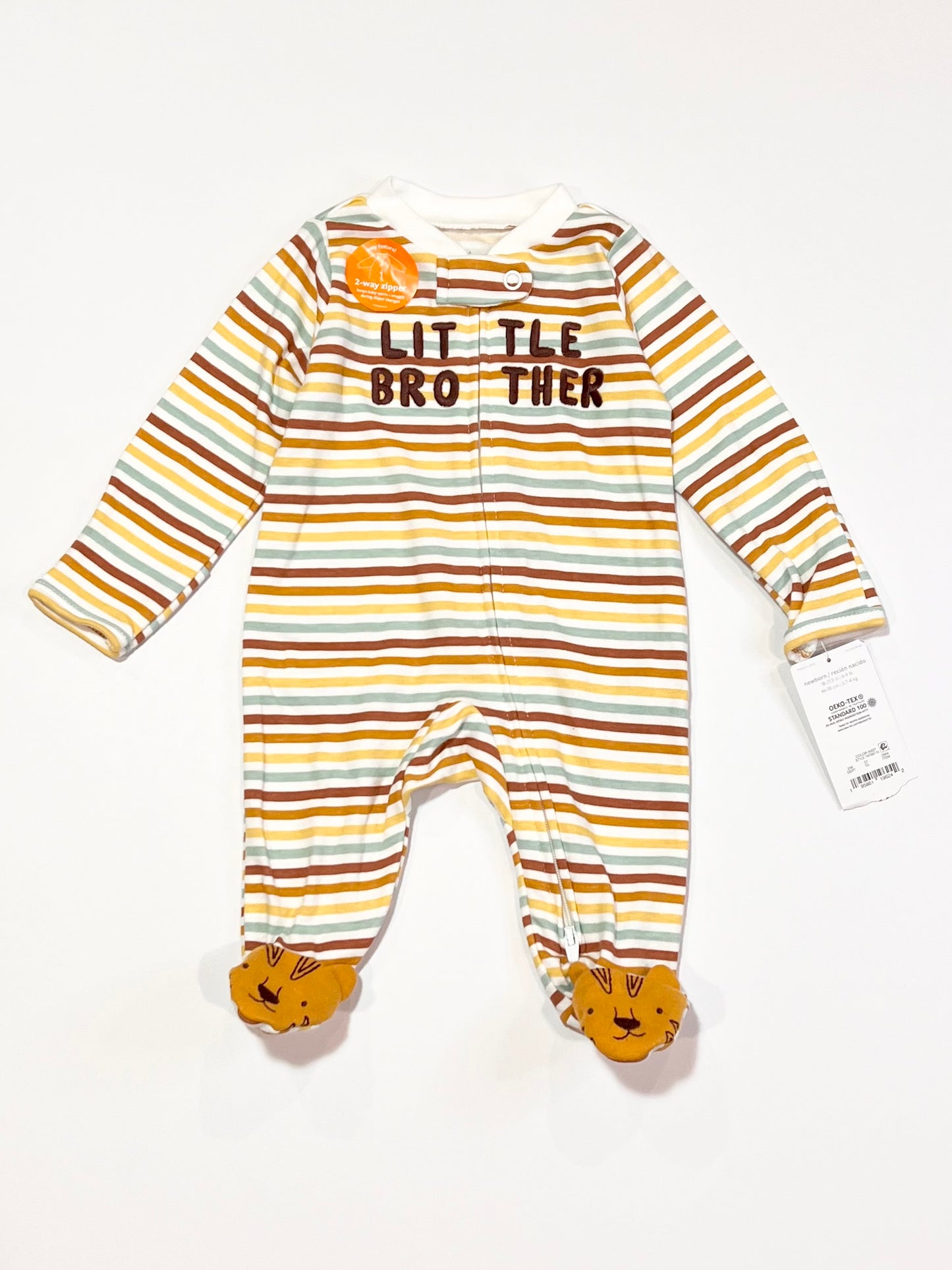Little brother zip onesie brand new - Size 0000