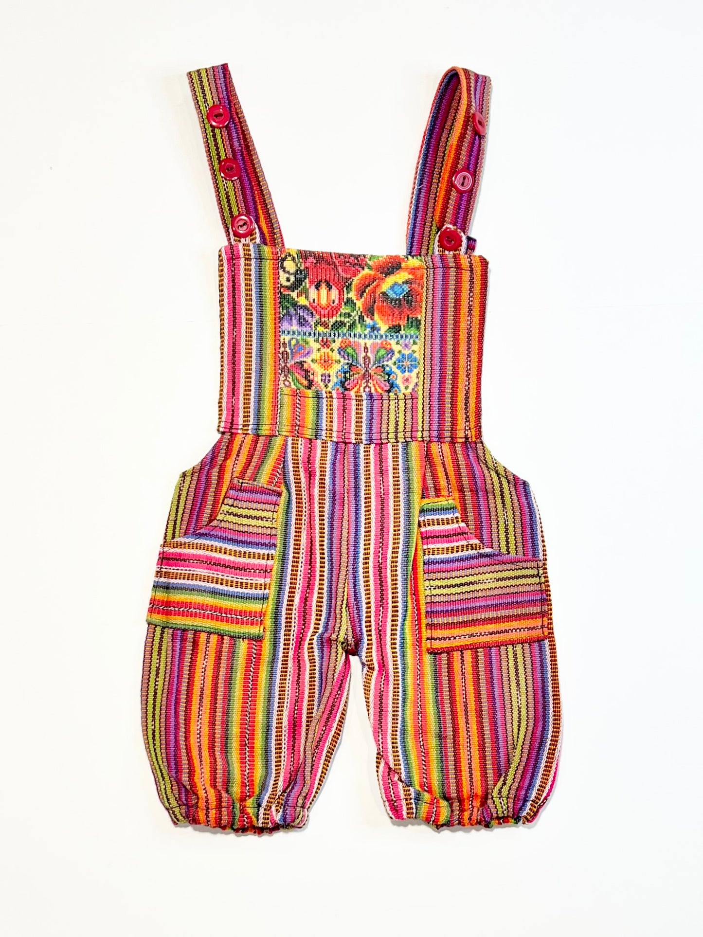 Striped floral romper - Size 0