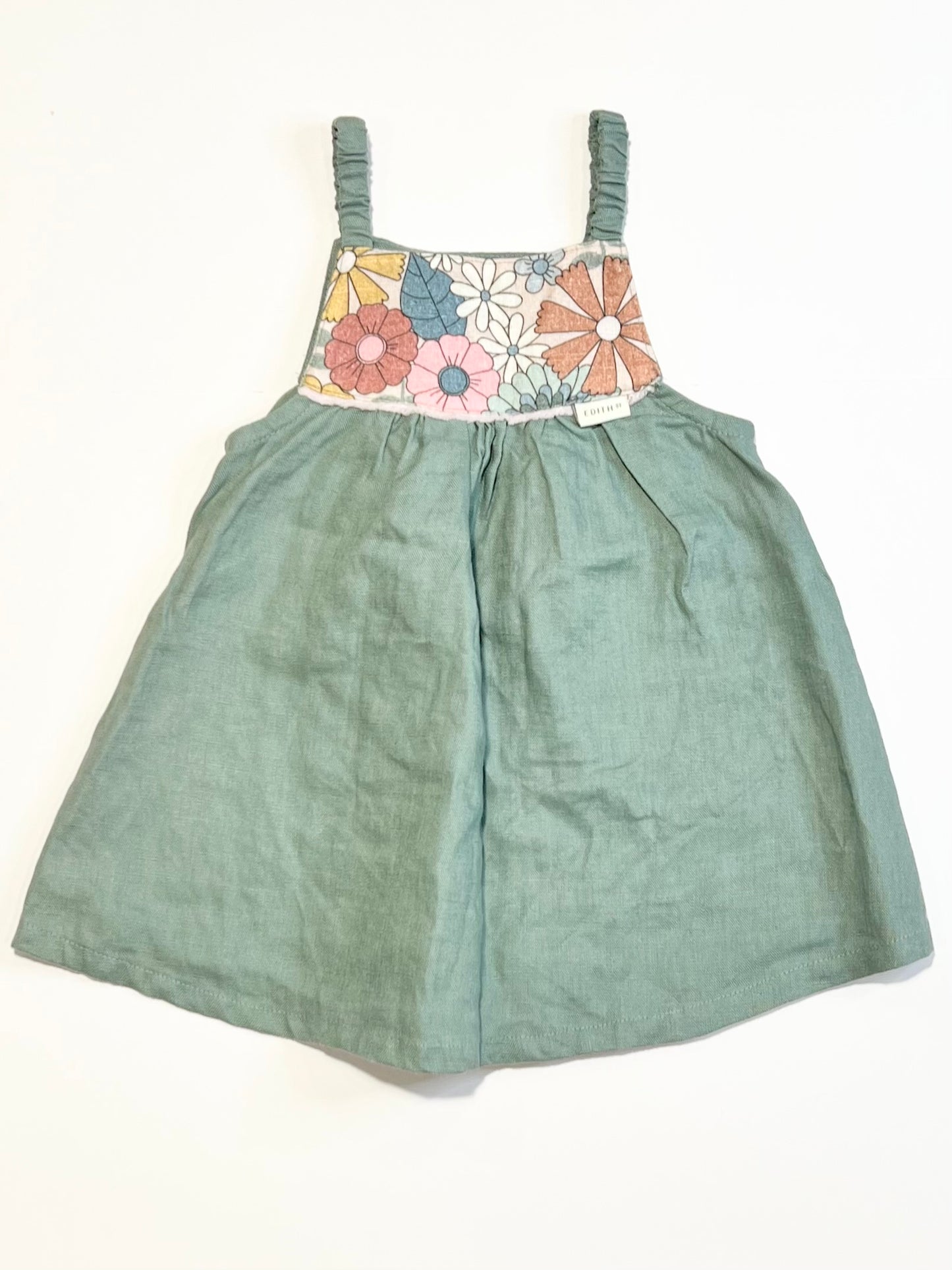 Floral linen dress - Size 0
