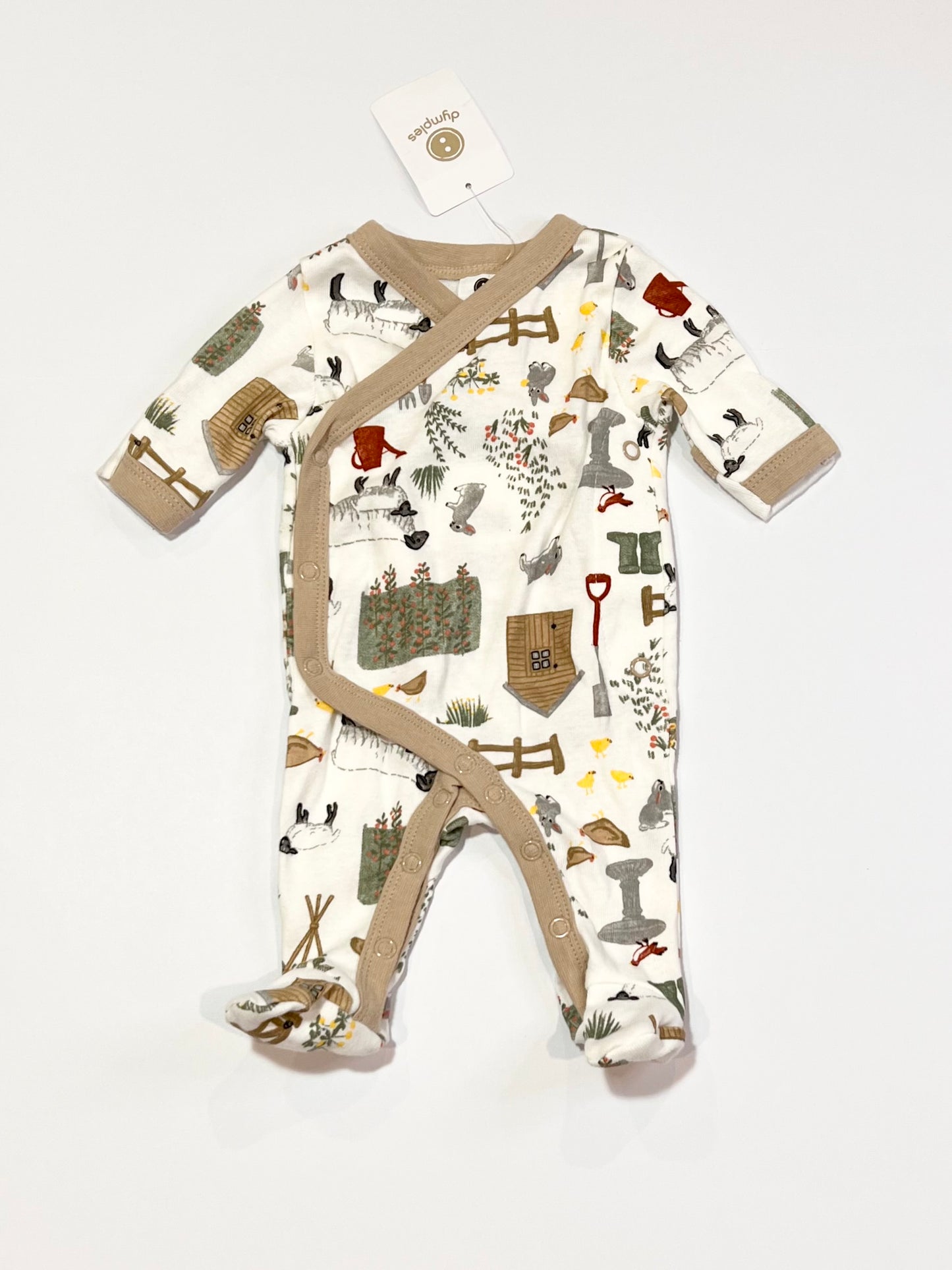 Farm wrap onesie brand new - Size 00000