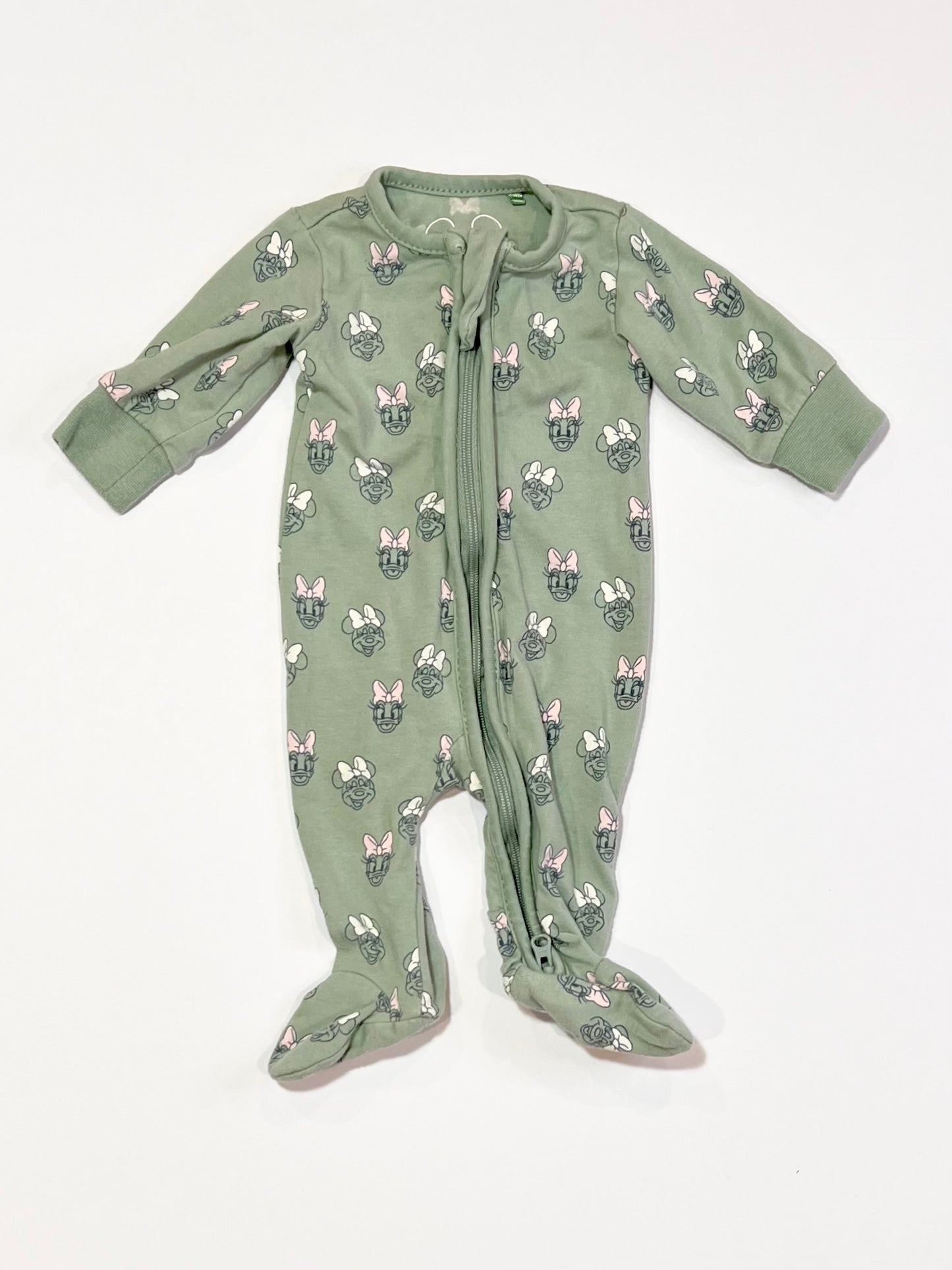 Minnie and Daisy zip onesie - Size 00000