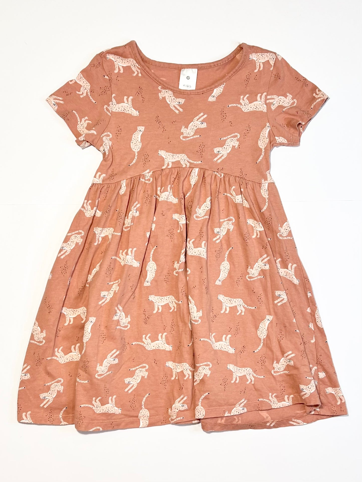 Jersey cheetah dress - Size 5