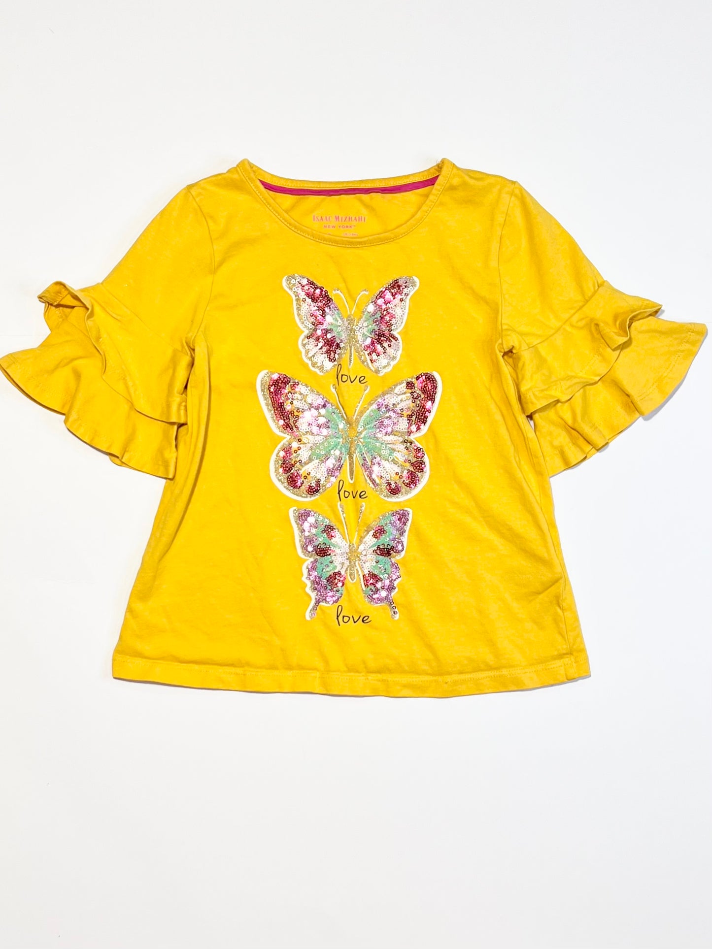Sequined butterfly tee - Size 5-6