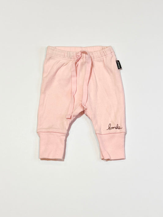 Pink ribbed pants - Size 0000