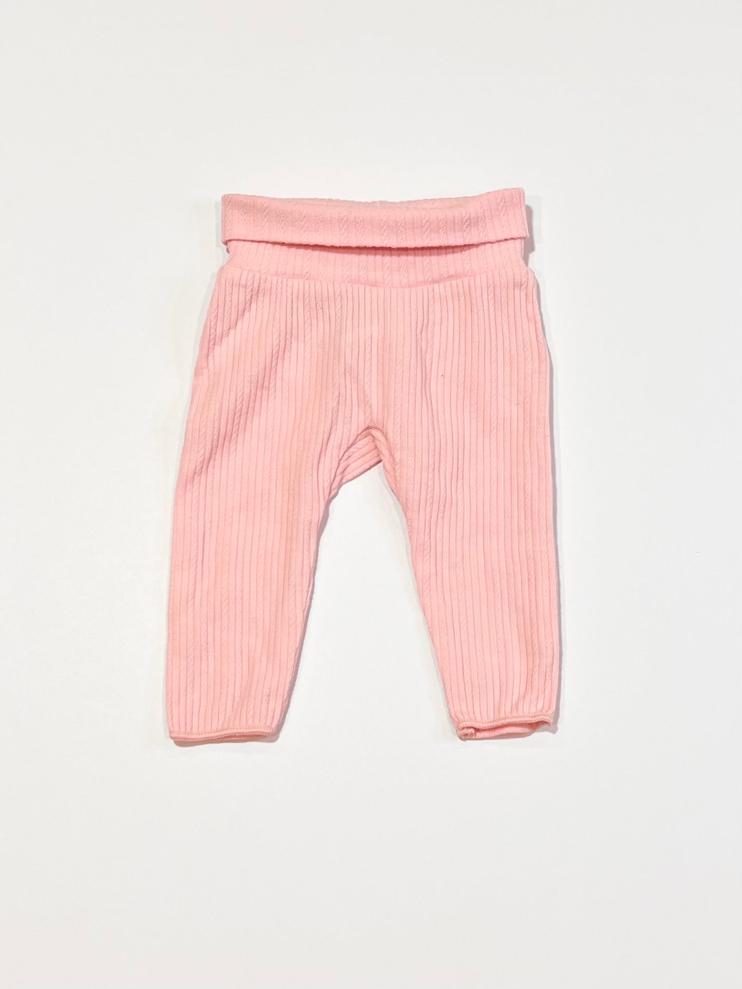 Pink ribbed pants - Size 0000