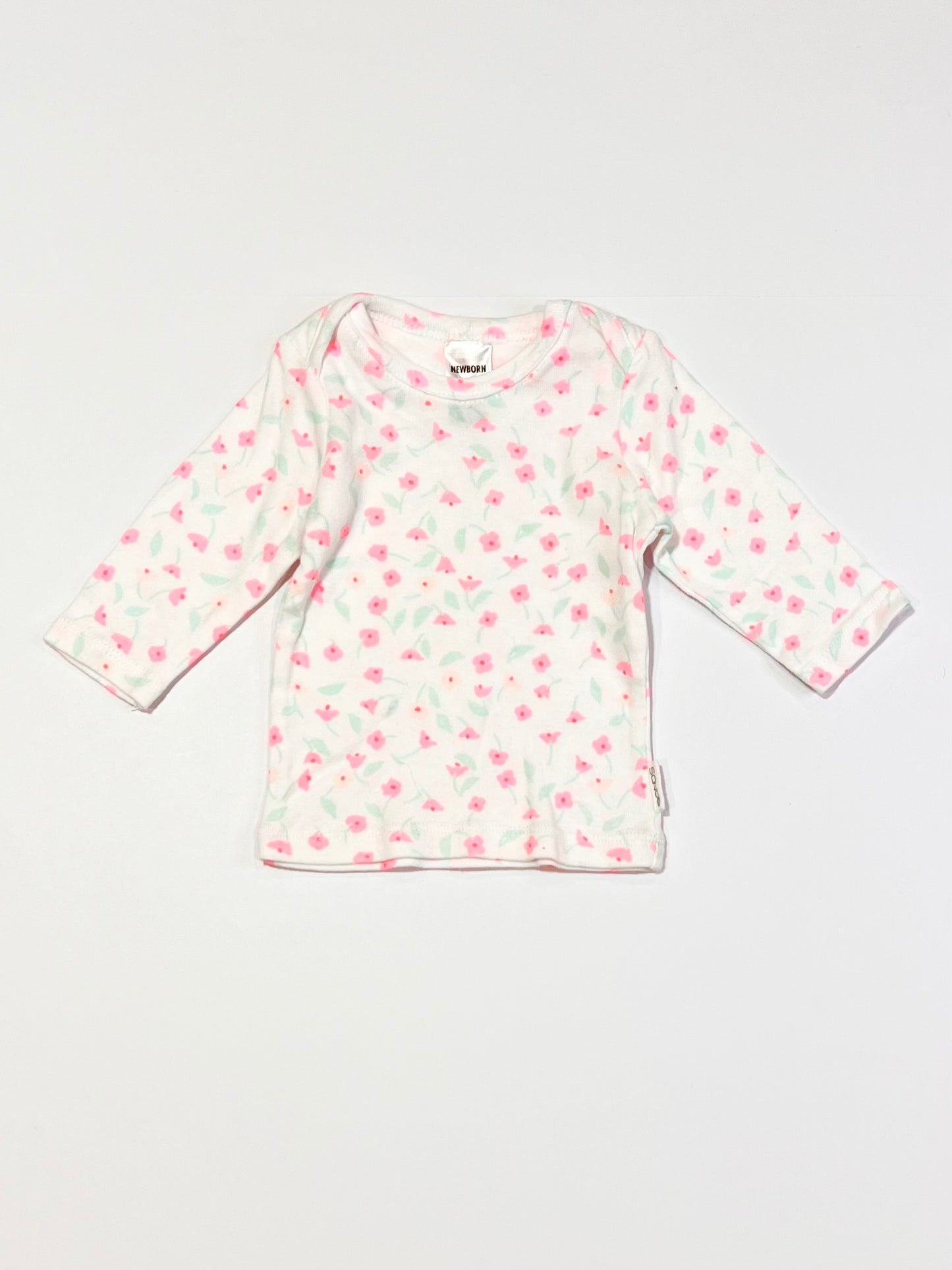 Ribbed floral top - Size 0000