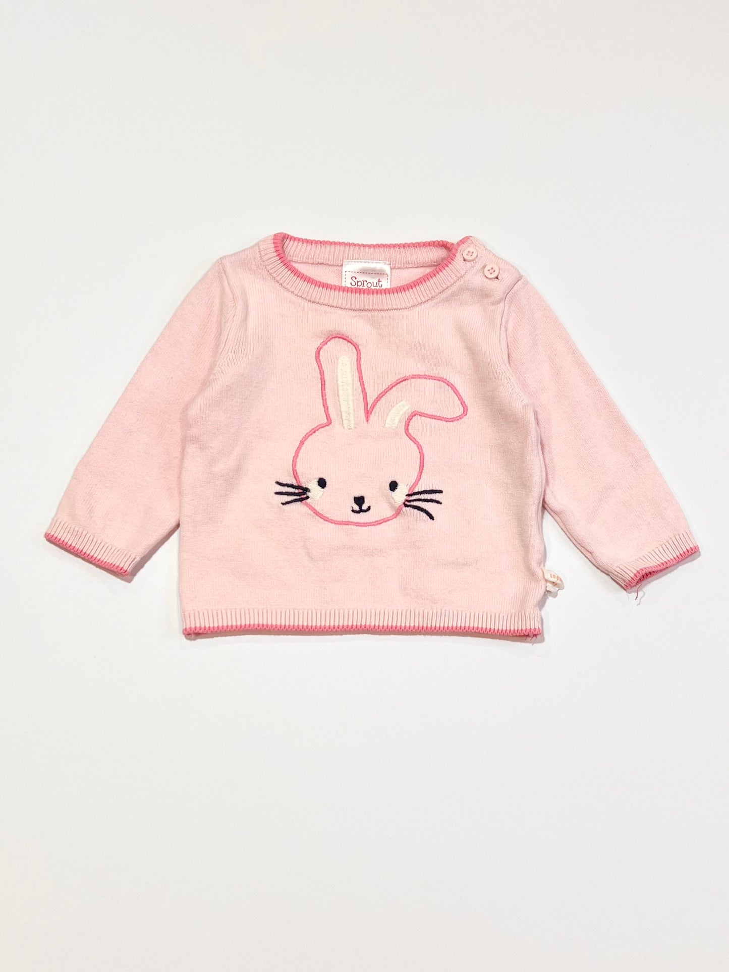 Pink bunny jumper - Size 0000