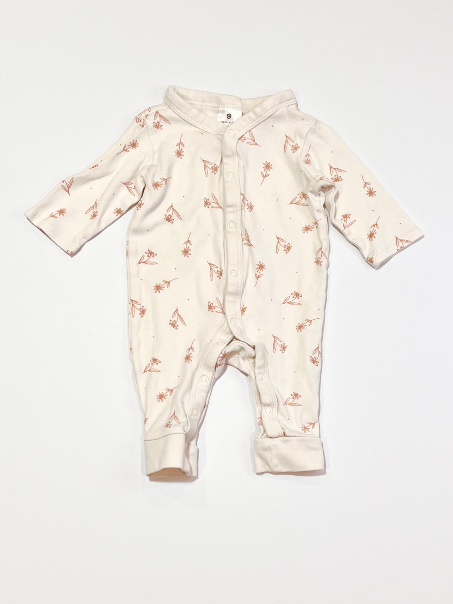 White floral onesie - Size 0000